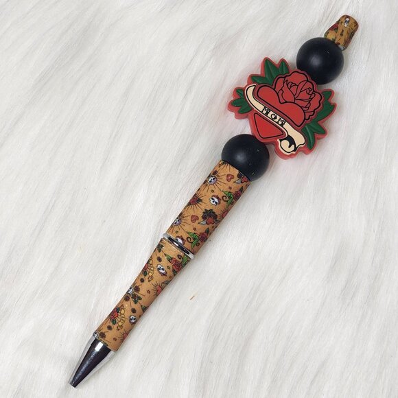 Tattoo Mom Silicone Beaded Ink Pen - Picture 1 of 1